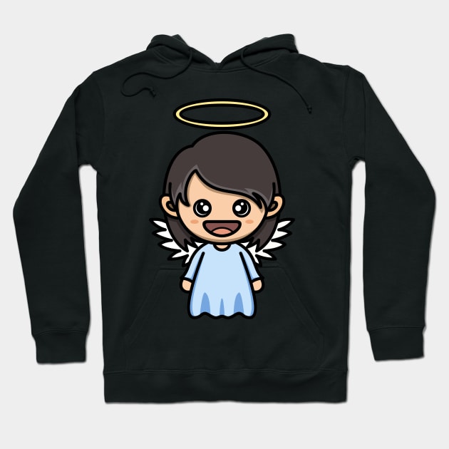 kawaii doodle cute angel Hoodie by ReasArt